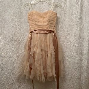 Teeze Me Gold/Tan Mini Dress